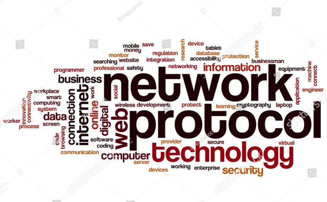 stock photo network protocol word cloud concept words related to network protocol technology word cloud 499317010 - انواع پروتکل های شبکه و کارایی آنها