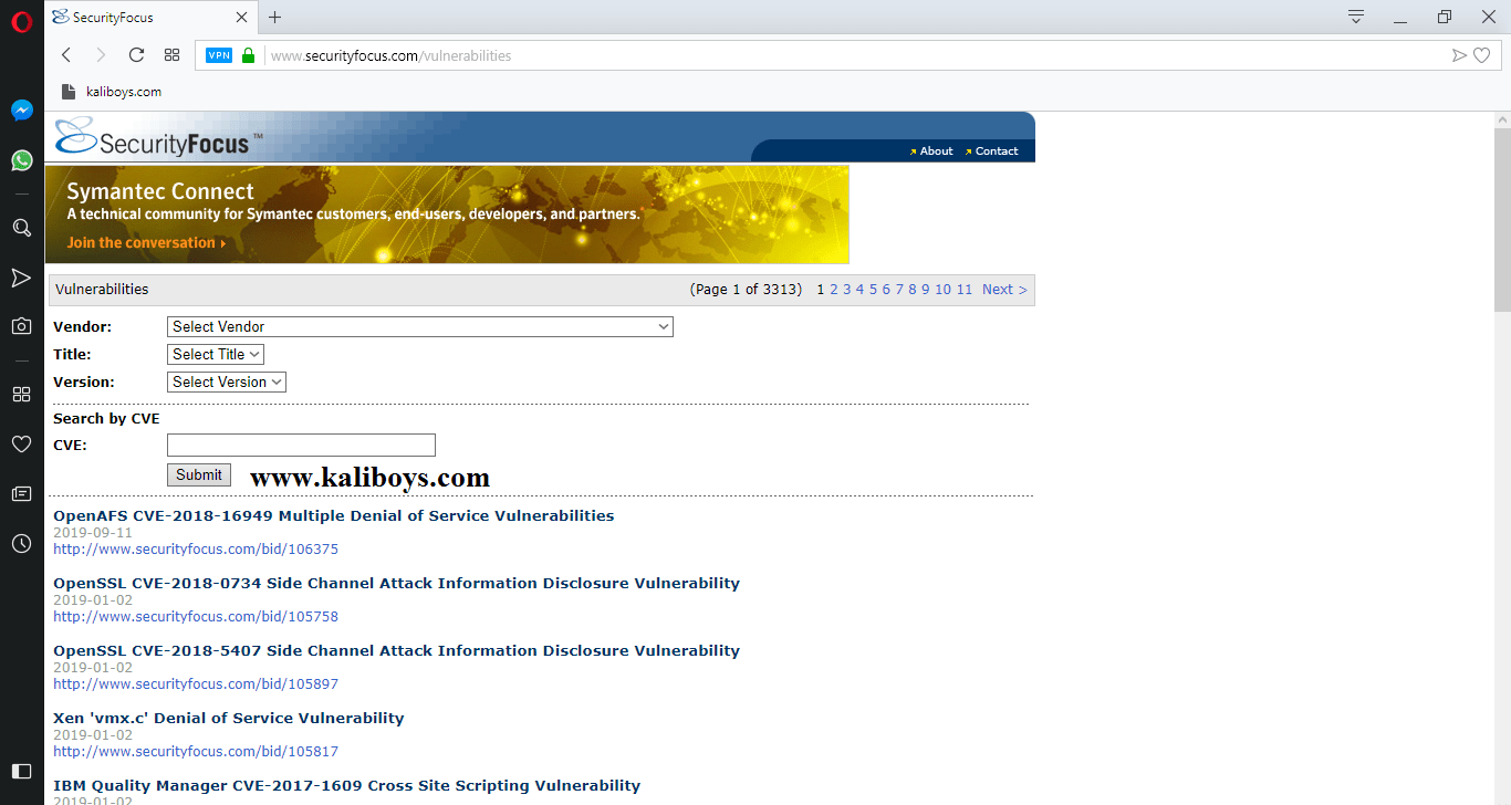 Screenshot 180 - CVE چیست؟ ۱۰ سایت برای پیدا کردن اکسپلویت ها