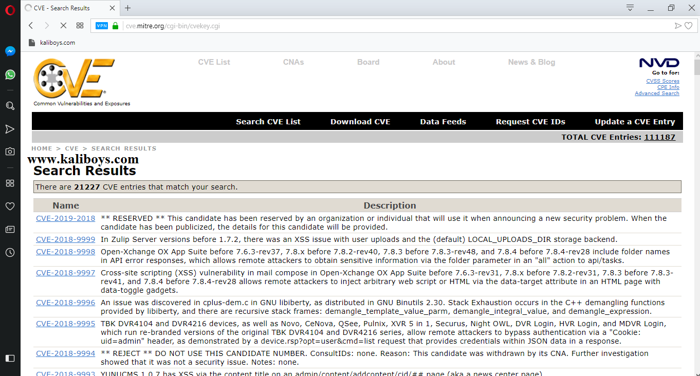 Screenshot 186 - CVE چیست؟ ۱۰ سایت برای پیدا کردن اکسپلویت ها