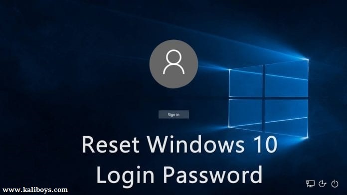 Reset Windows 10 Login Password 696x391 - آموزش بازیابی رمز ویندوز 10