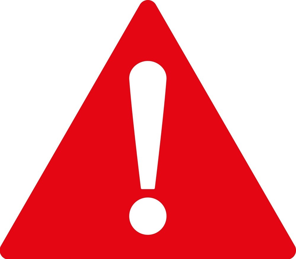 warning flat red color icon vector 6080945 - تحلیل آسیب پذیری وب اپلیکیشن ها