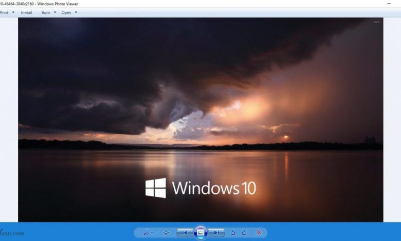 بازیابی Windows Photo Viewer در ویندوز 10