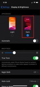 فعال کردن حالت تاریک در سیستم عامل iOS (آیفون)