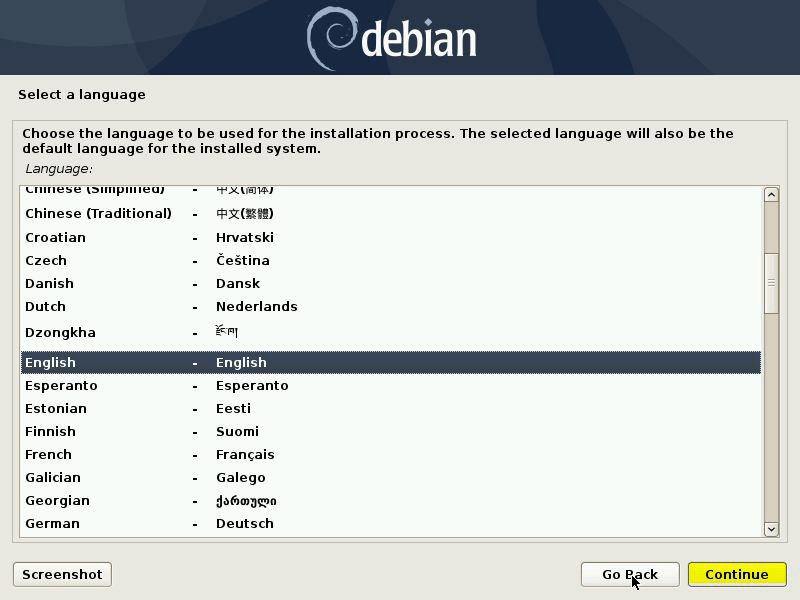 نصب سیستم عامل Debian