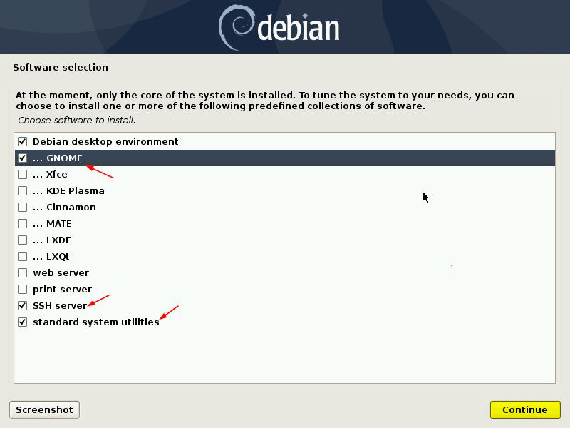 Software Selection Debian10 Installation - آموزش کامل نصب سیستم عامل debian