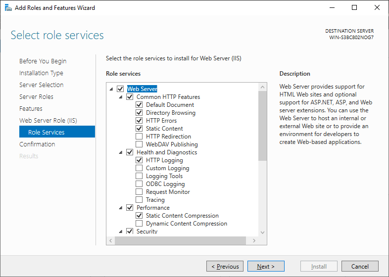 نصب و راه اندازی IIS در ویندوز سرور 2019 از طریق Server Manger