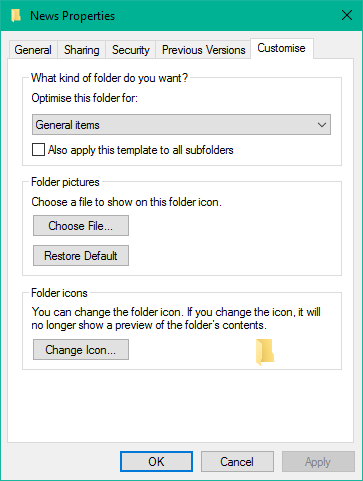 تغییر نوع نمایش فایل ها و پوشه ها در ویندوز 10