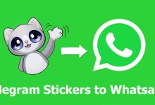 انتقال استیکر های تلگرام به واتساپ