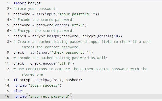 نحوه رمزگذاری پسوردها در پایتون با bcrypt