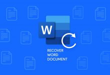 بازیابی فایل ورد ذخیره نشده در ویندوز