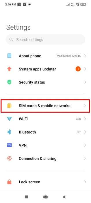 نحوه رفع خطای No SIM Card Detected (اطمینان از روشن بودن سیم کارت)