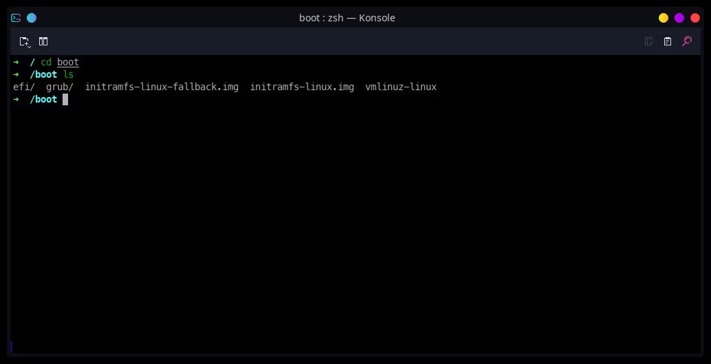 ساختار دایرکتوری ها در لینوکس - دایرکتوری بوت (boot)