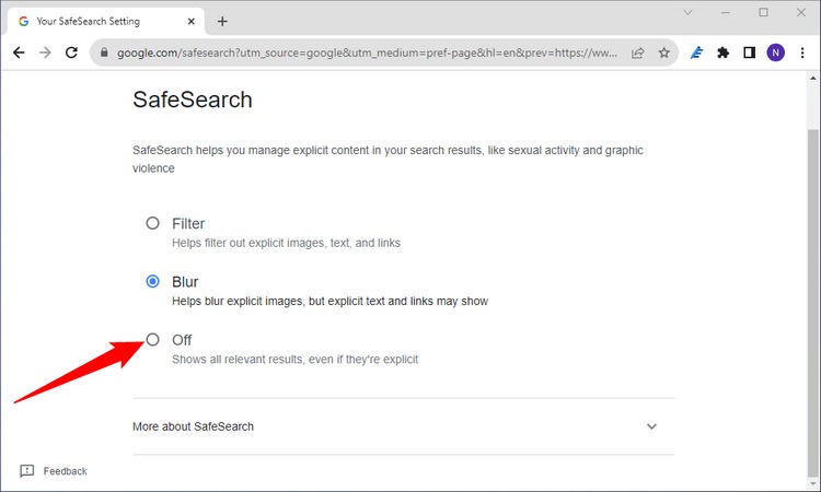 نحوه غیرفعال کردن جستجوی ایمن گوگل یا SafeSearch
